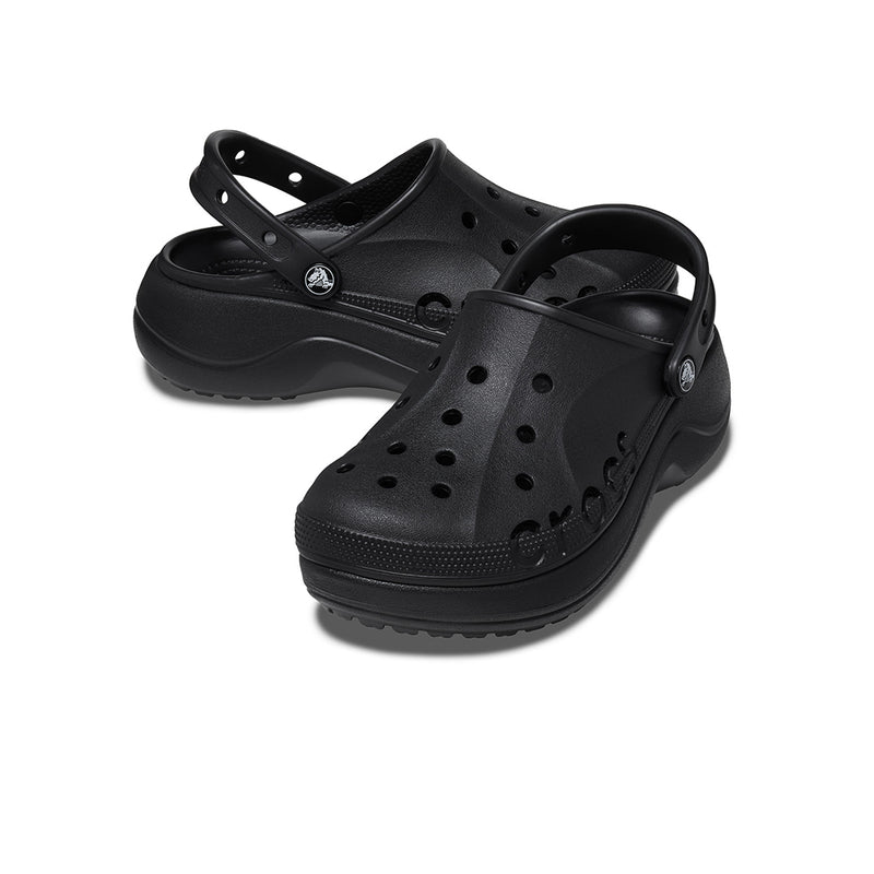 Giày Clog Nữ Crocs Baya Platform - Black