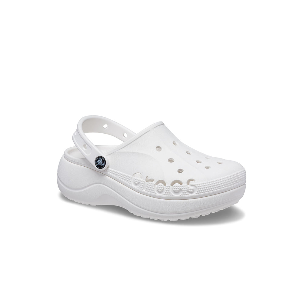Giày Clog Nữ Crocs Baya Platform - White