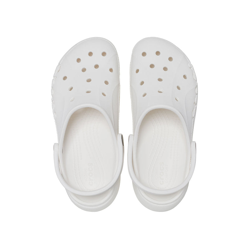 Giày Clog Nữ Crocs Baya Platform - White
