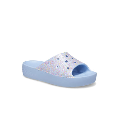 Women's Crocs Classic Platform Glitter Slide