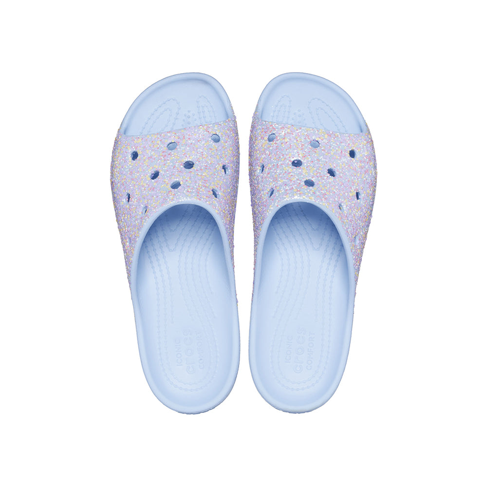 Women's Crocs Classic Platform Glitter Slide