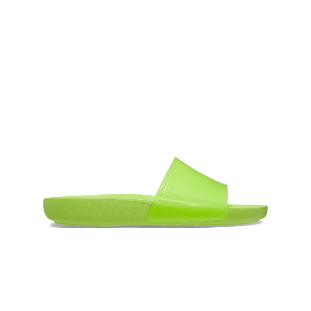 Dép Quai Ngang Nữ Crocs Splash Glossy - Limeade