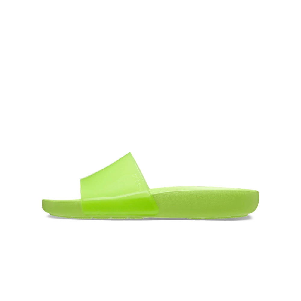 Dép Quai Ngang Nữ Crocs Splash Glossy - Limeade