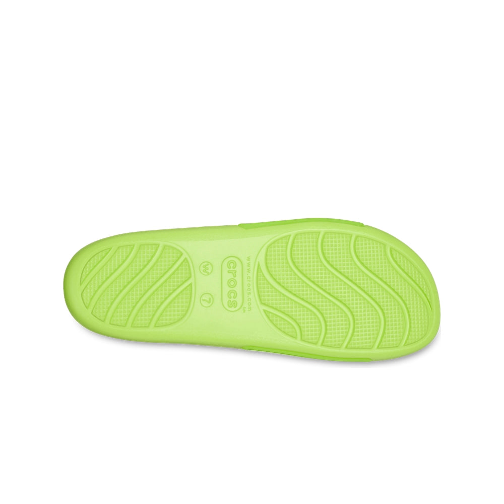 Dép Quai Ngang Nữ Crocs Splash Glossy - Limeade