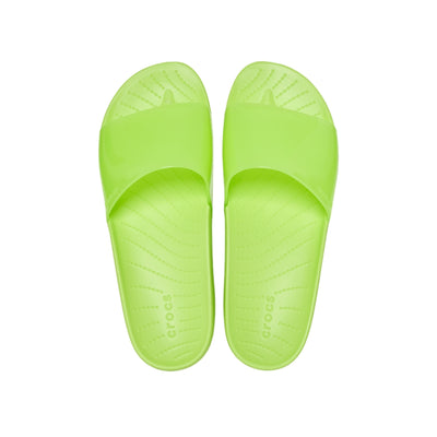 Dép Quai Ngang Nữ Crocs Splash Glossy - Limeade