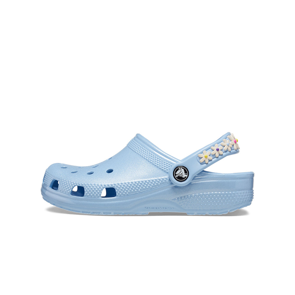 Giày Clog Trẻ Em Crocs Classic Daisy Chain - Blue Calcite