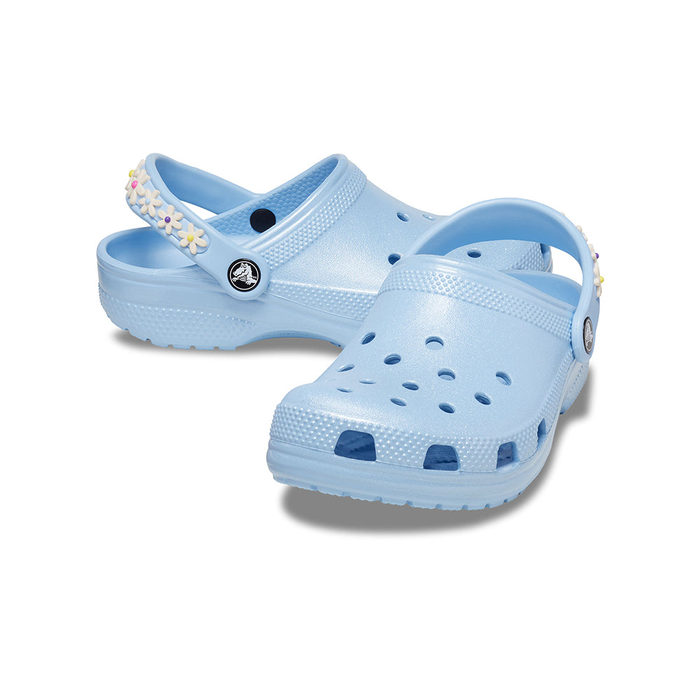 Giày Clog Trẻ Em Crocs Classic Daisy Chain - Blue Calcite