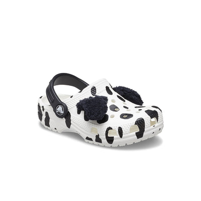 Giày Clog Trẻ Em Crocs Toddler Classic I Am Dalmatian - White