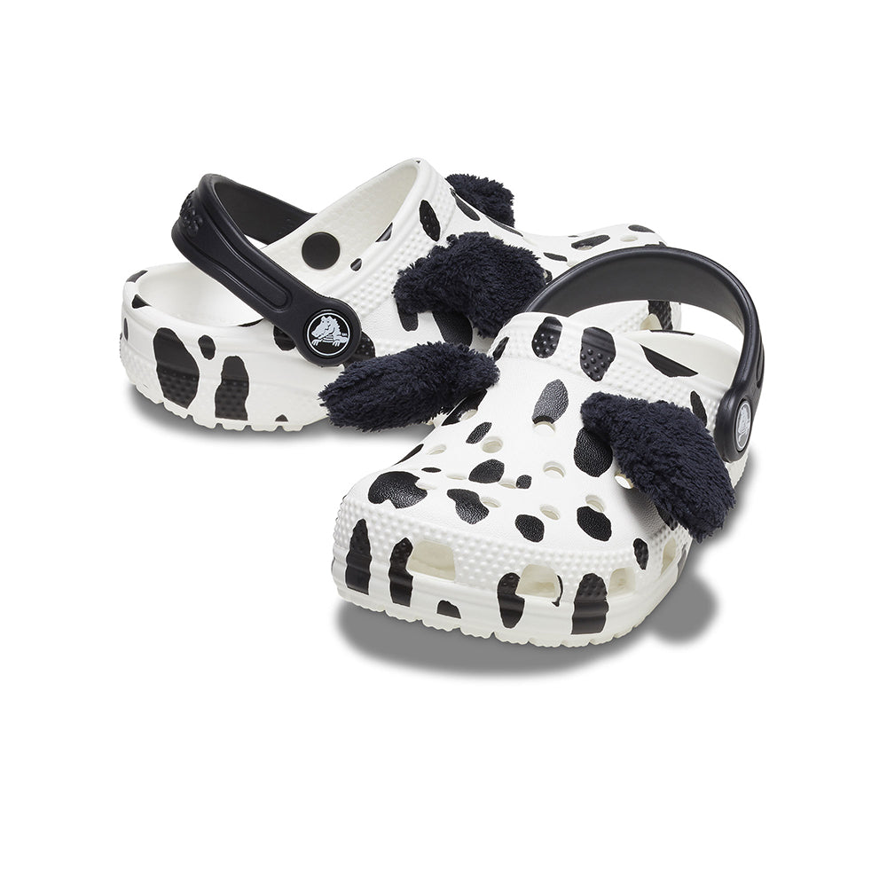 Giày Clog Trẻ Em Crocs Toddler Classic I Am Dalmatian - White
