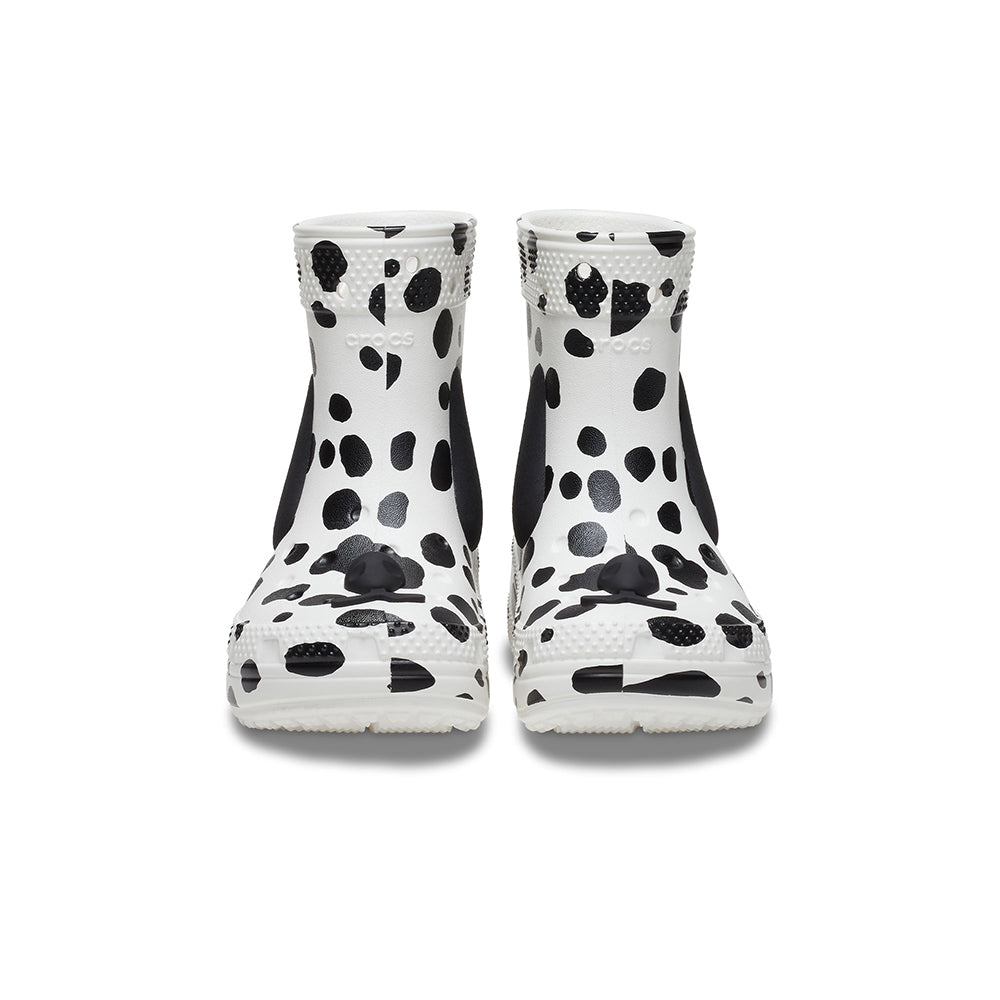 Giày Boot Trẻ Em Crocs Toddler Classic I Am Dalmatian - White