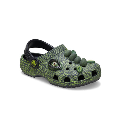 Giày Clog Trẻ Em Crocs Toddler Classic Iam Scary Dino - Black
