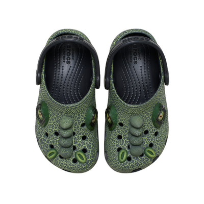 Giày Clog Trẻ Em Crocs Toddler Classic Iam Scary Dino - Black