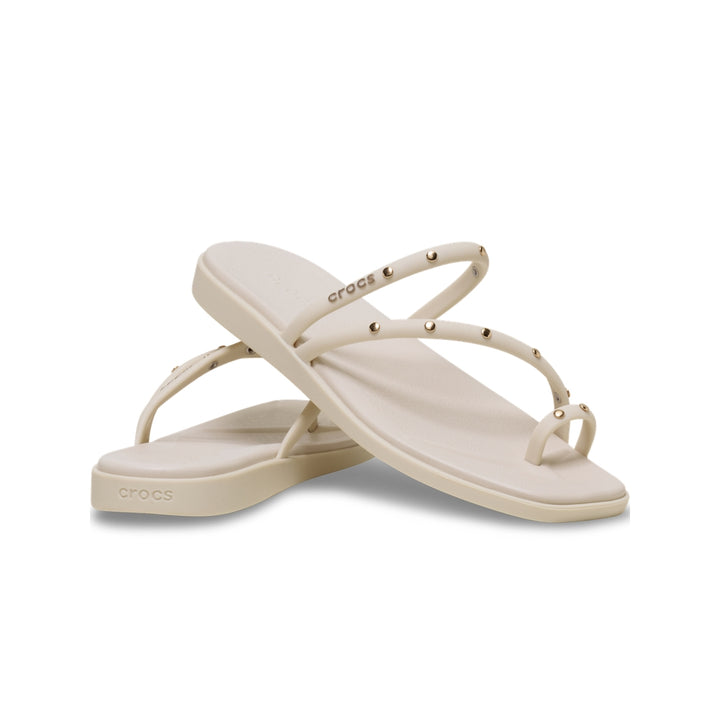 Dép Xỏ Ngón Nữ Crocs Miami Studded Toe Loop - Almond Tint - Crocs™ Việt Nam