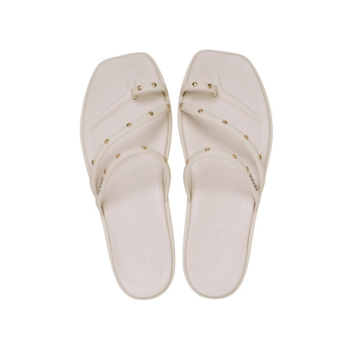 Dép Xỏ Ngón Nữ Crocs Miami Studded Toe Loop - Almond Tint - Crocs™ Việt Nam