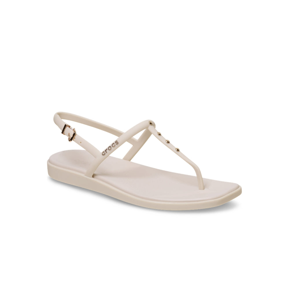 Dép Xỏ Ngón Nữ Crocs Miami Studded Thong - Almond Tint