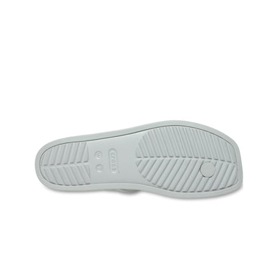 Dép Xỏ Ngón Nữ Crocs Miami Metallic Thong - Silver