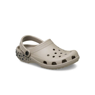 Giày Clog Unisex Crocs Classic Studded - Taupe