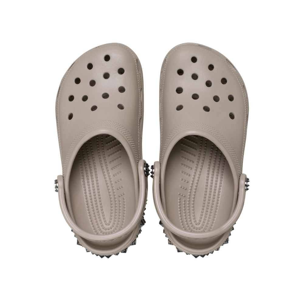 Giày Clog Unisex Crocs Classic Studded - Taupe