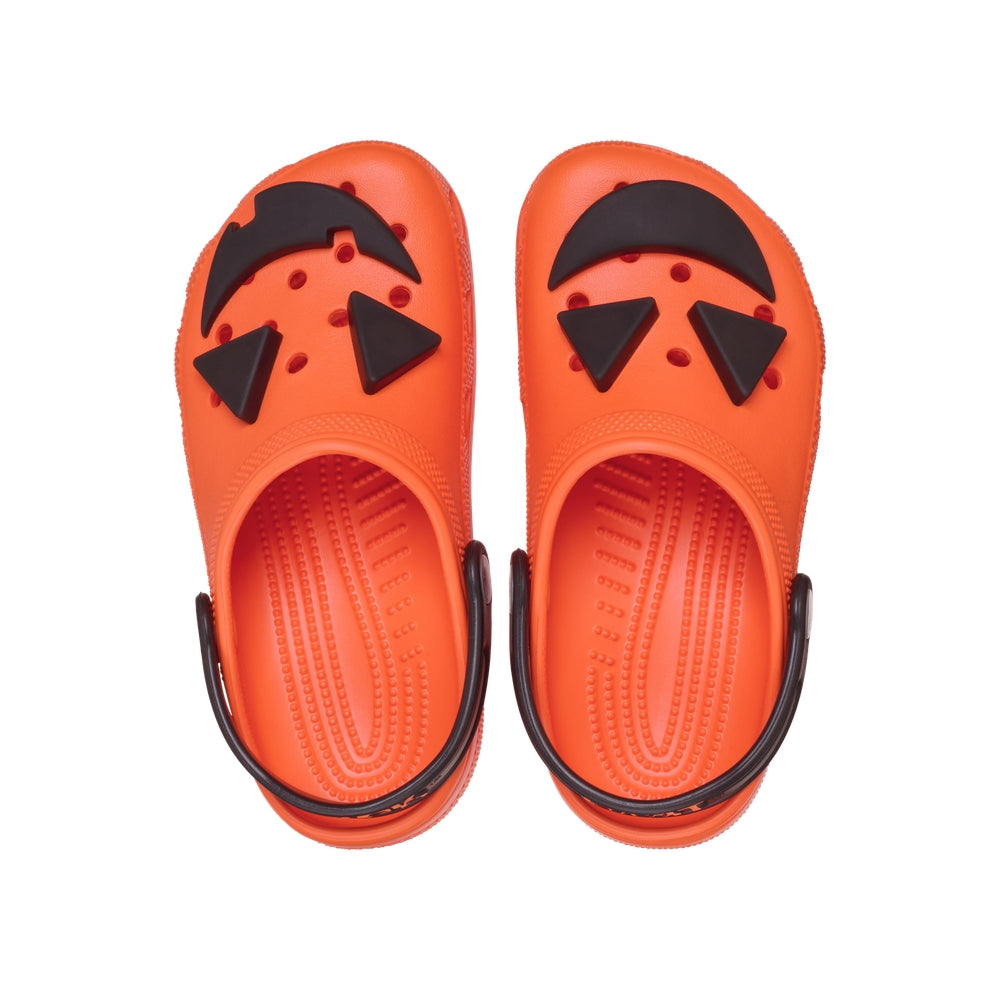 Giày Clog Trẻ Em Crocs Classic Jack O Lantern Lights - Orange