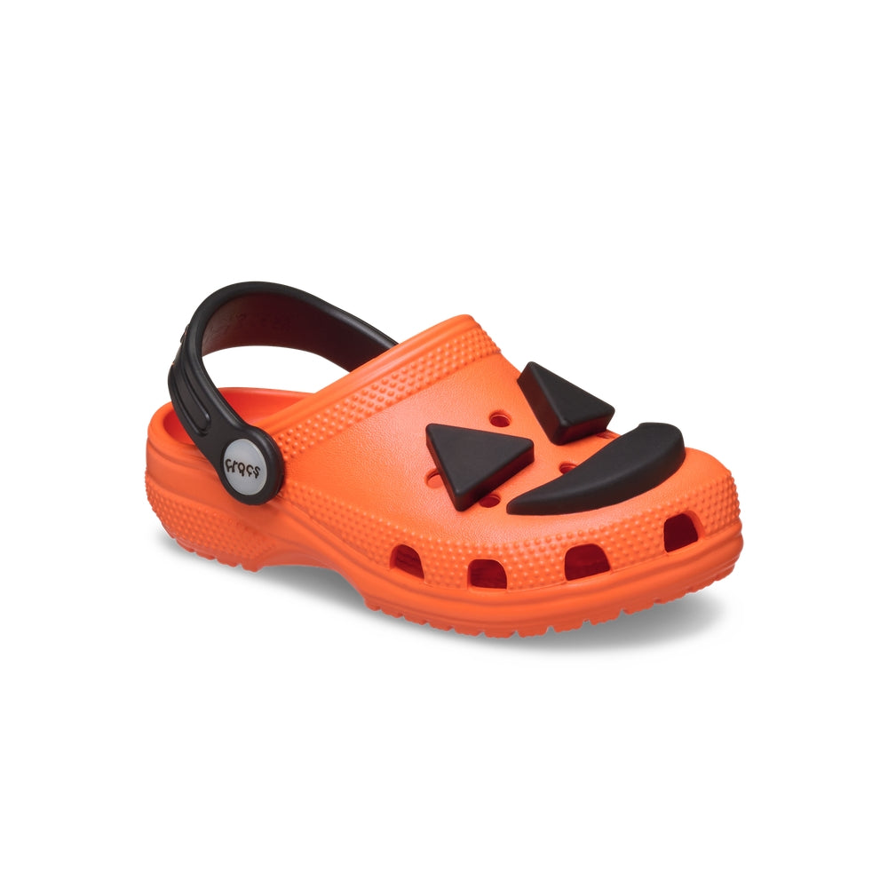 Giày Clog Trẻ Em Crocs Toddler Classic Jack O Lantern Lights - Orange