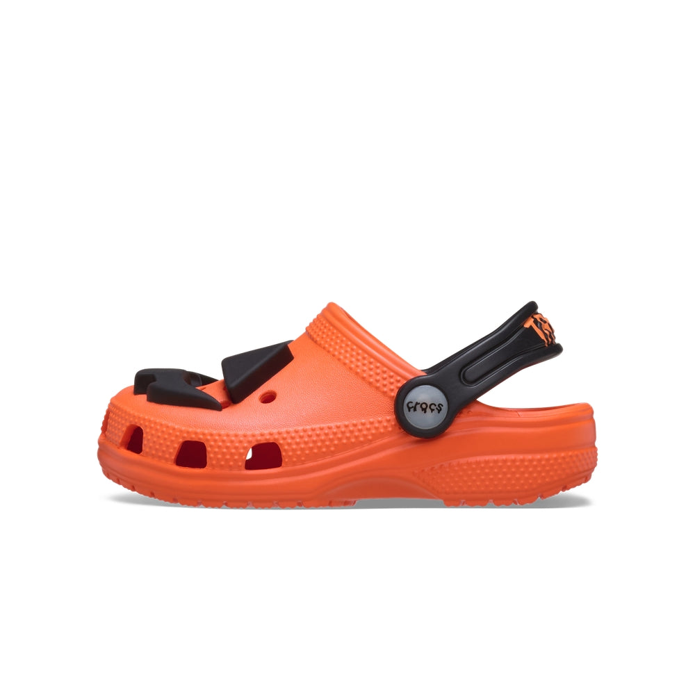 Giày Clog Trẻ Em Crocs Toddler Classic Jack O Lantern Lights - Orange