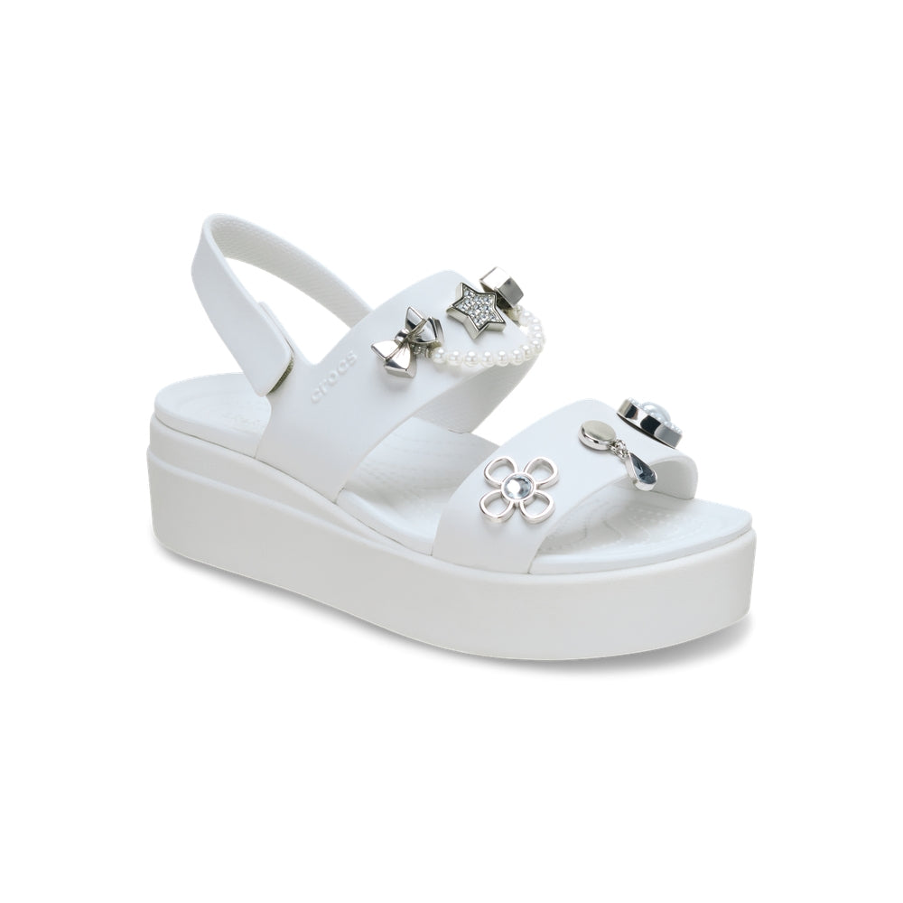 Giày Xăng Đan Nữ Crocs Brooklyn Pre Embellished 4U - Moonlight