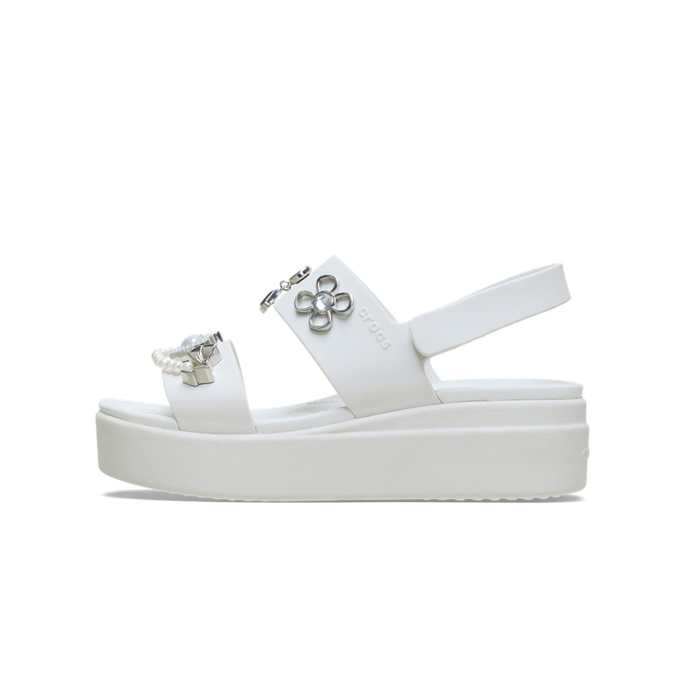 Giày Xăng Đan Nữ Crocs Brooklyn Pre Embellished 4U - Moonlight