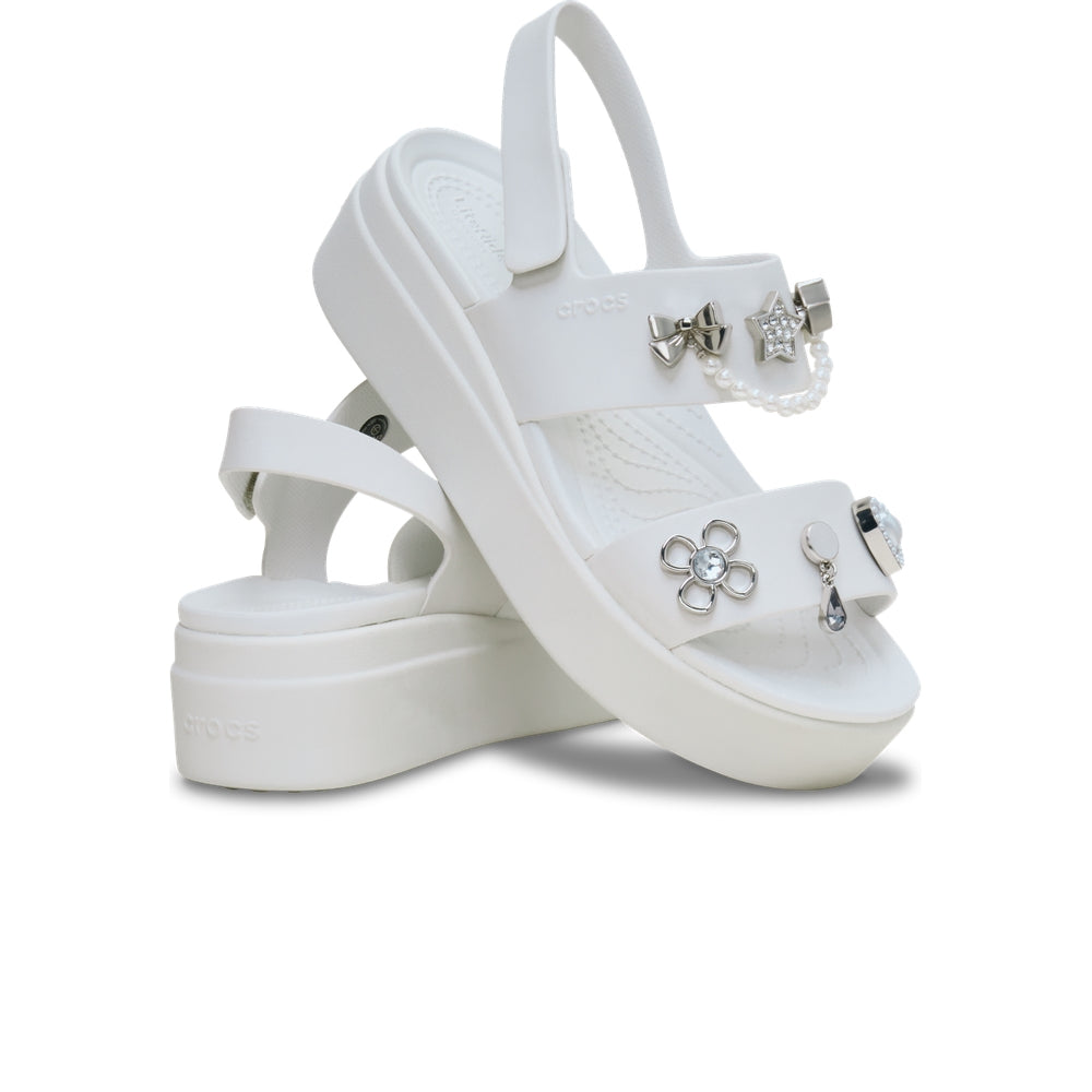 Giày Xăng Đan Nữ Crocs Brooklyn Pre Embellished 4U - Moonlight