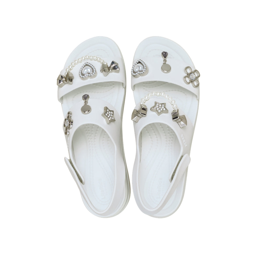 Giày Xăng Đan Nữ Crocs Brooklyn Pre Embellished 4U - Moonlight