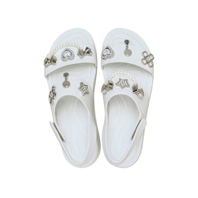 Giày Xăng Đan Nữ Crocs Brooklyn Pre Embellished 4U - Moonlight