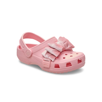 Giày Clog Trẻ Em Crocs Classic Bow - Powder Pink