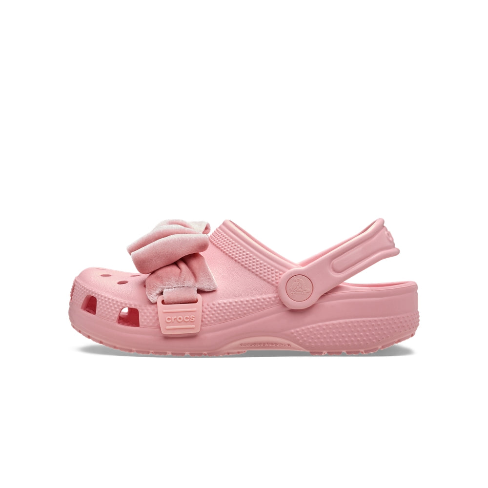 Giày Clog Trẻ Em Crocs Classic Bow - Powder Pink