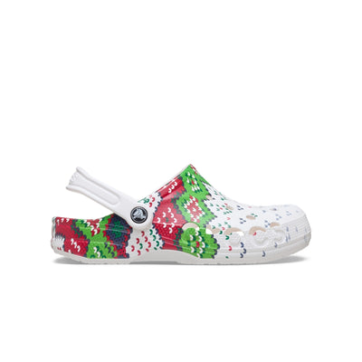 Giày Clog Unisex Crocs Baya Holiday Graphic - White