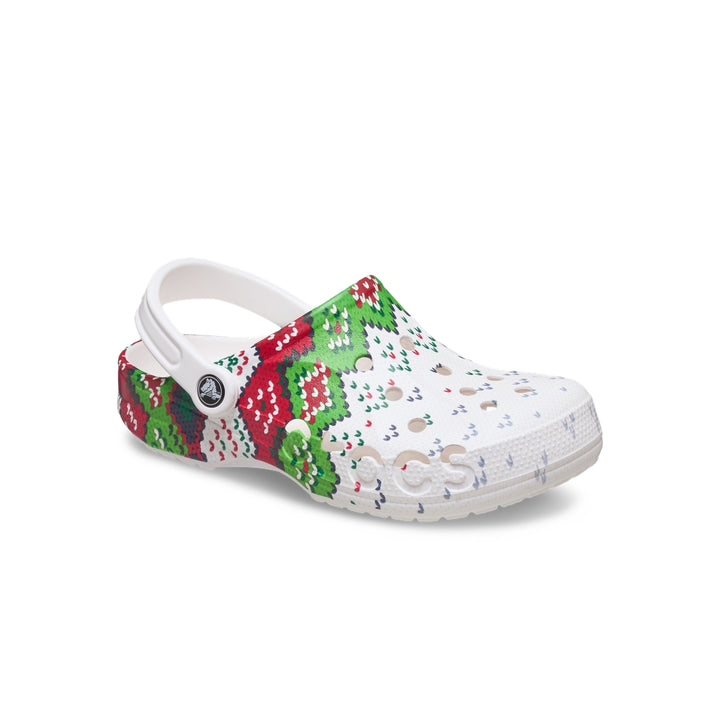 Giày Clog Unisex Crocs Baya Holiday Graphic - White