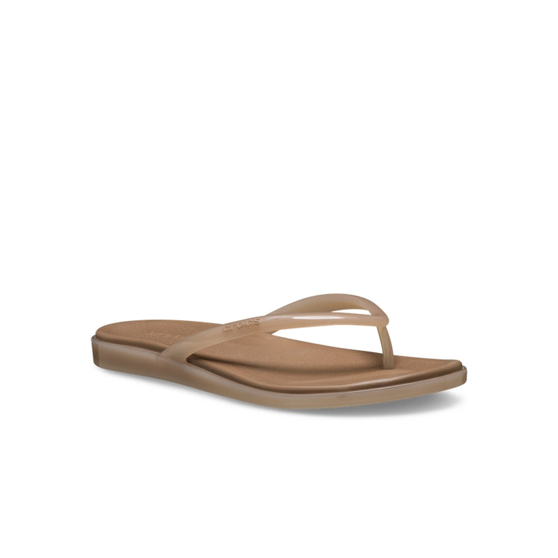 Dép Xỏ Ngón Nữ Crocs Miami Jelly - Chocolate
