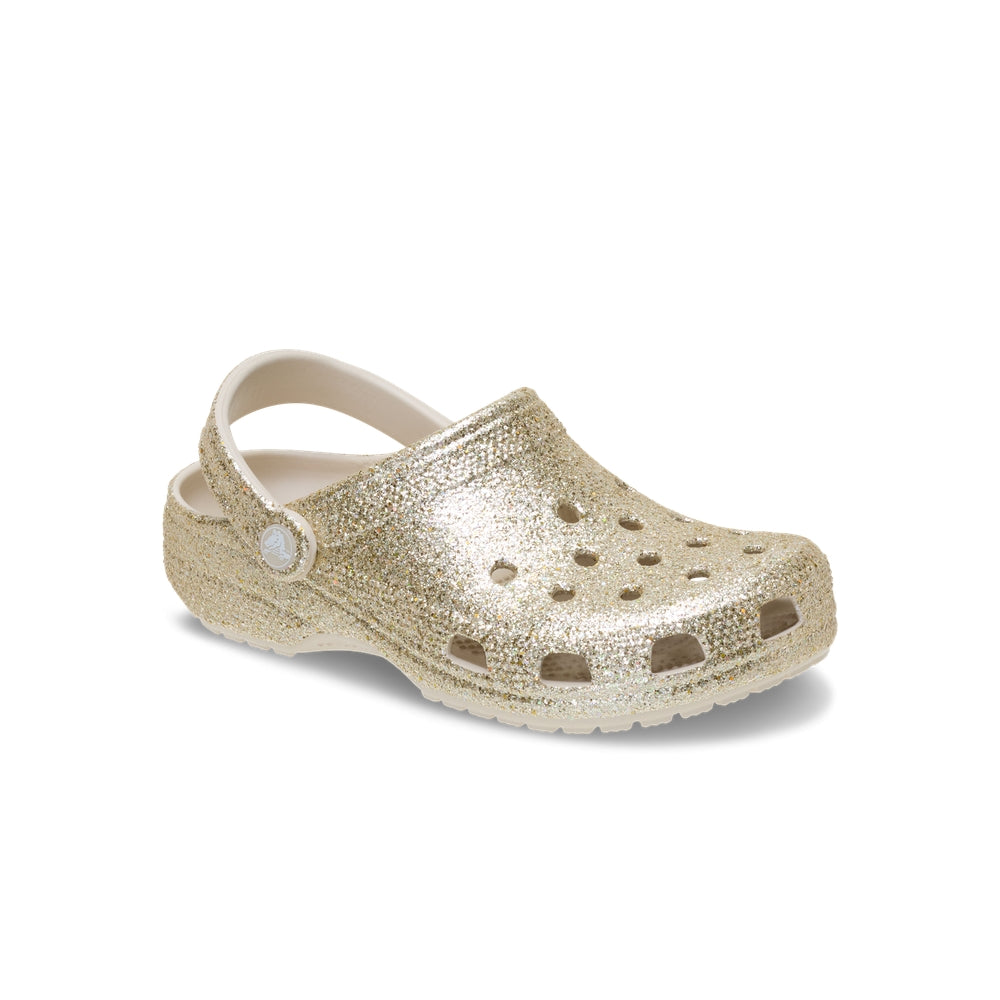 Giày Clog Unisex Crocs Classic Chunky Glitter - Sandstone