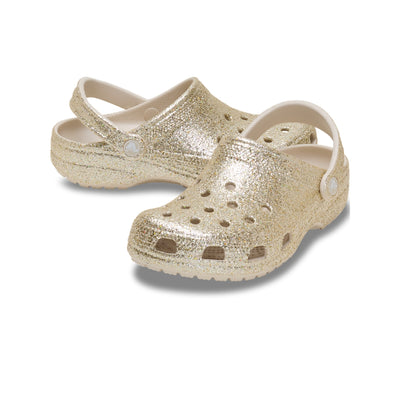 Giày Clog Unisex Crocs Classic Chunky Glitter - Sandstone