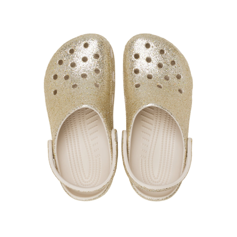 Giày Clog Unisex Crocs Classic Chunky Glitter - Sandstone