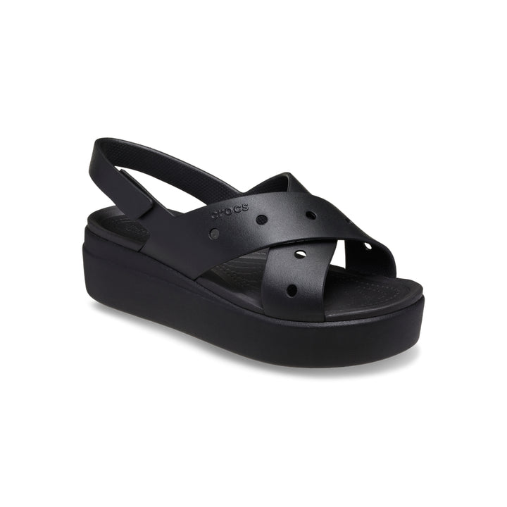 Xăng Đan Nữ Crocs Brooklyn 4U Cross Strap - Black - Crocs™ Việt Nam