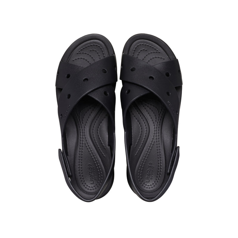 Xăng Đan Nữ Crocs Brooklyn 4U Cross Strap - Black