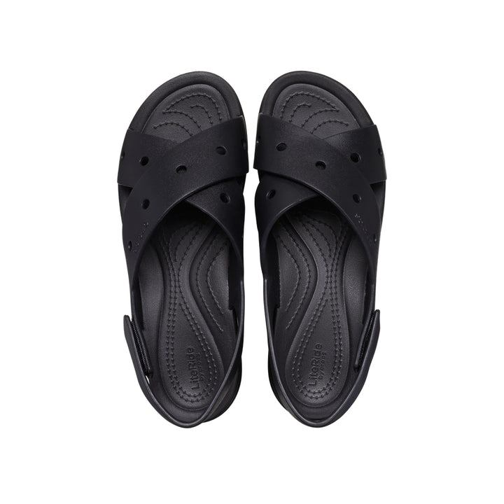 Xăng Đan Nữ Crocs Brooklyn 4U Cross Strap - Black - Crocs™ Việt Nam