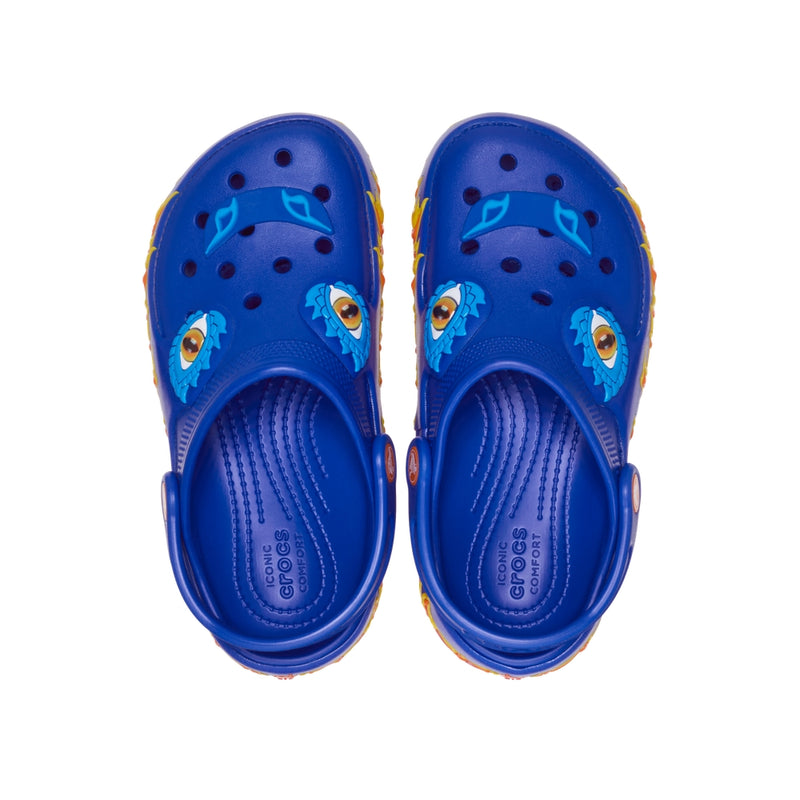 Giày Clog Trẻ Em Crocs Iam Dragon Lights Classic - Blue Bolt