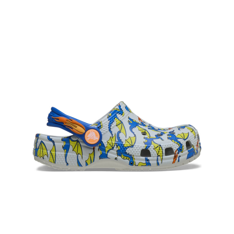 Giày Clog Trẻ Em Crocs Toddler Classic Dragon Graphic - Atmosphere