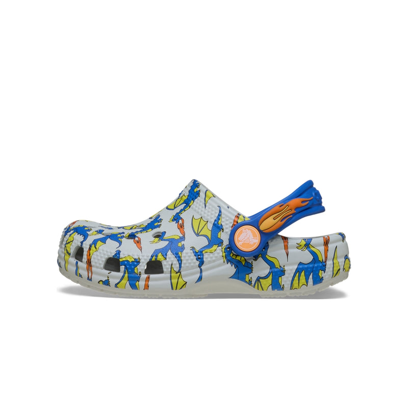 Giày Clog Trẻ Em Crocs Toddler Classic Dragon Graphic - Atmosphere