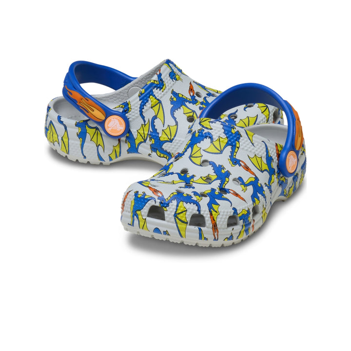 Giày Clog Trẻ Em Crocs Toddler Classic Dragon Graphic - Atmosphere - Crocs™ Việt Nam