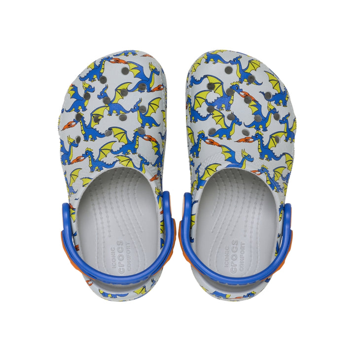 Giày Clog Trẻ Em Crocs Toddler Classic Dragon Graphic - Atmosphere - Crocs™ Việt Nam