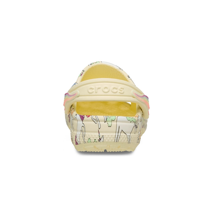 Giày Clog Trẻ Em Crocs Toddler Classic Unicorn Graphic - Yellow Light - Crocs™ Việt Nam