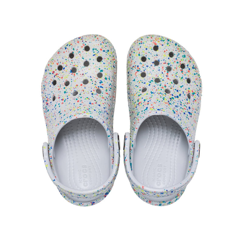 Giày Clog Trẻ Em Crocs Toddler Classic Glow Paint Splatter - Atmosphere