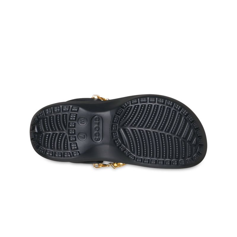 Giày Clog Nữ Crocs Platform Denim - Black