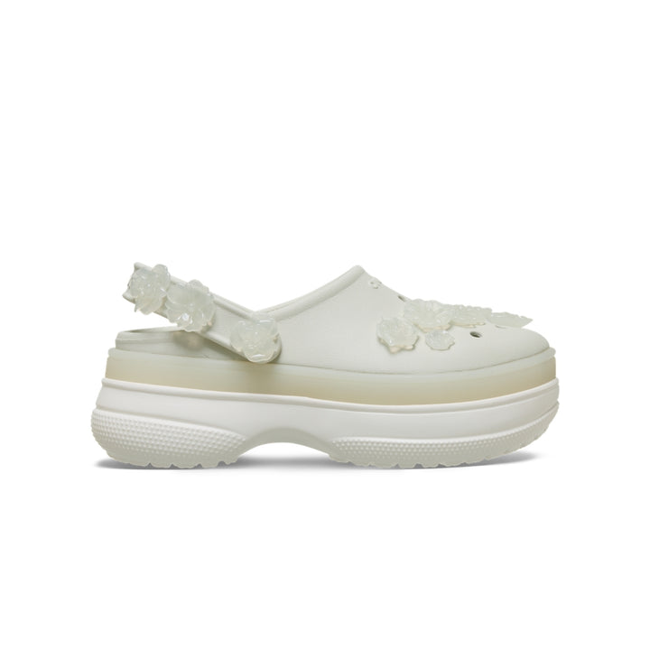 Giày Clog Unisex Crocs Stacked Translucent Floral - Linen - Crocs™ Việt Nam